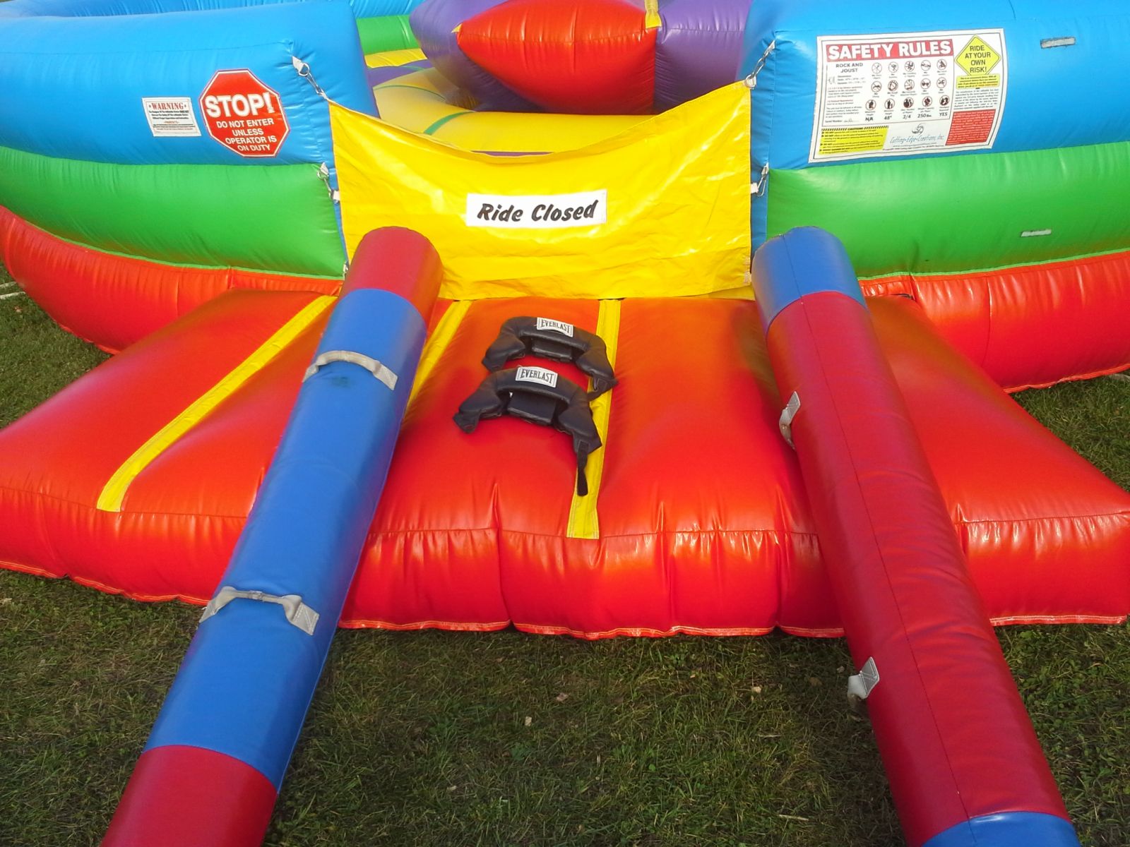 Joust Equipment on the Safety Entrance Ramp of the Rock'Em and Sock'Em Joust Pit
